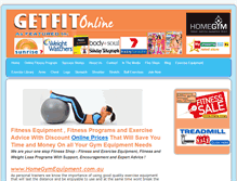 Tablet Screenshot of getfit.com.au